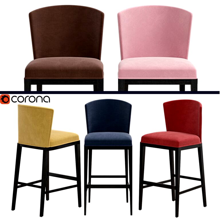 Kaylee bar chair & counterstools multicolor (347707)