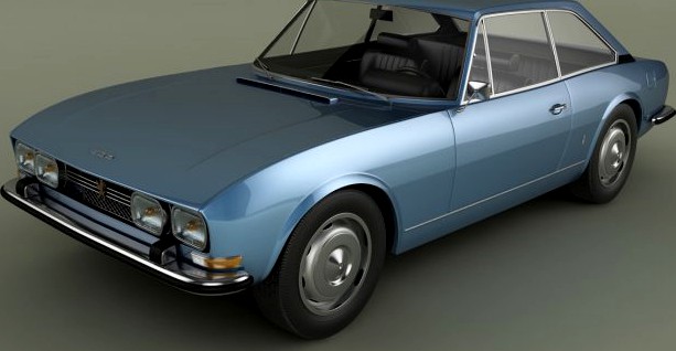 Peugeot 504 Coupe 3D Model