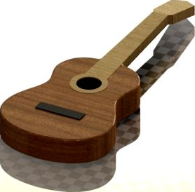 Guitar 3D Model