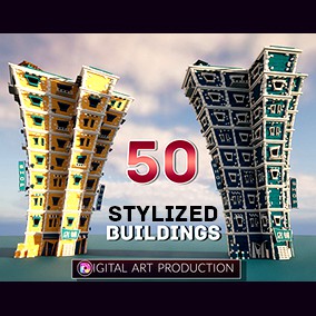 DIGIARTPROD Stylized Buildings