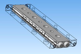 Linear guides with crossed rollers