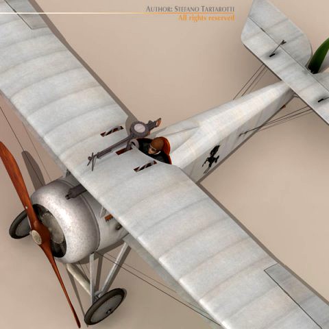 Nieuport 17 Baracca 3D Model