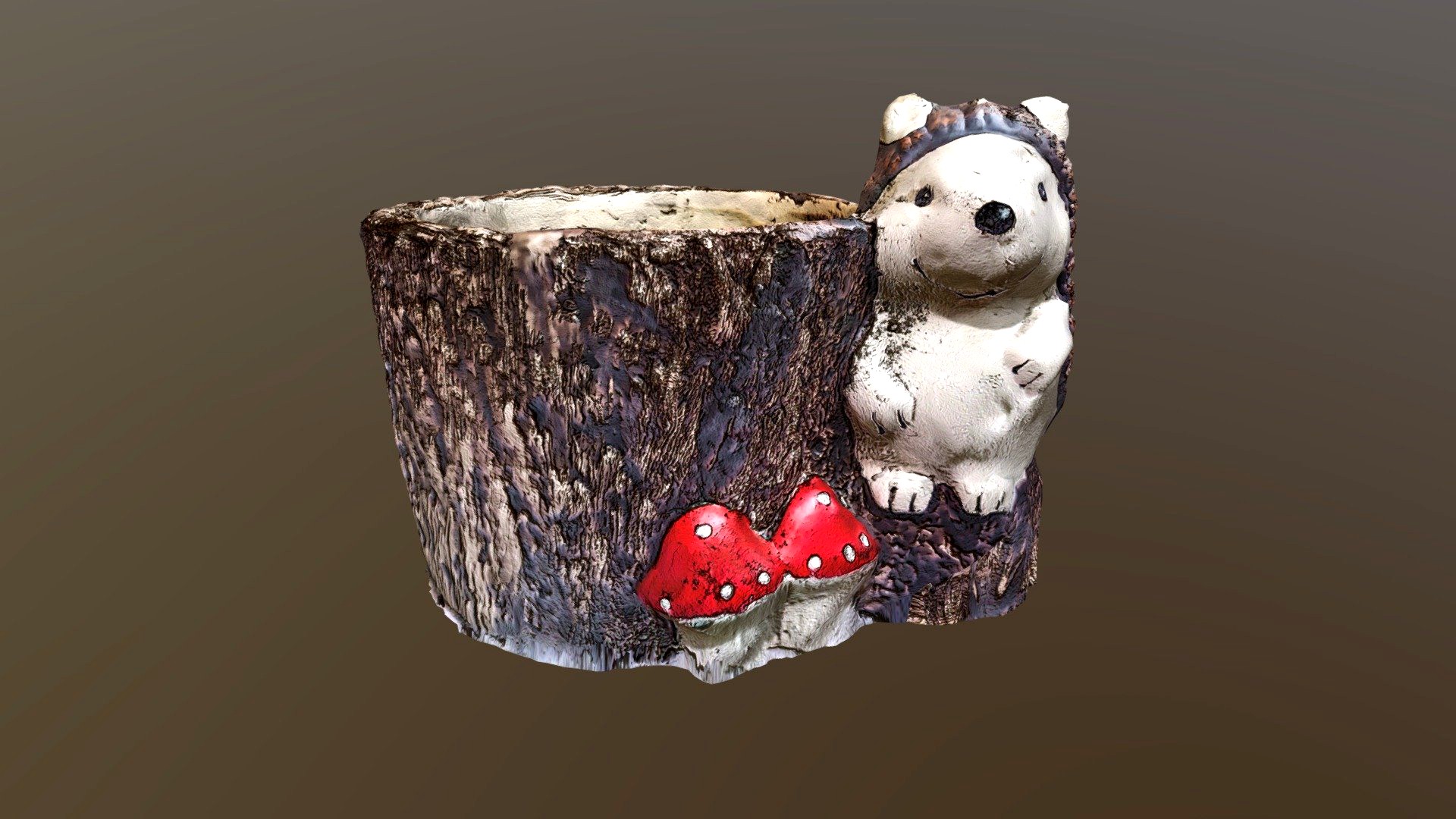 Hedgehog vase