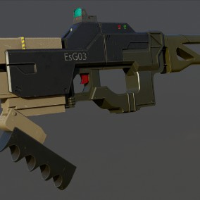 Sci fi shoot gun