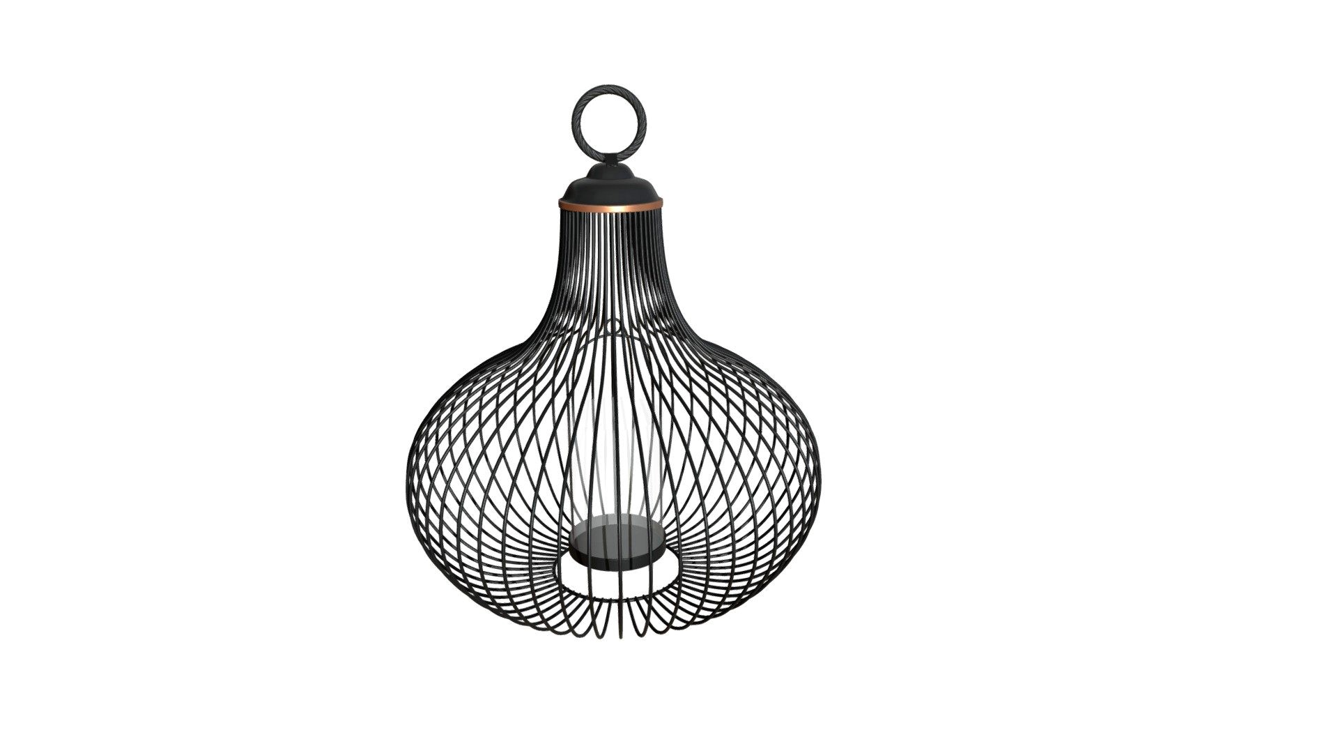 Light Lantern Md Black - A10854