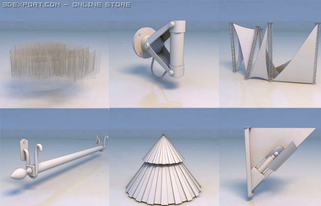 Canopy decorative thing support 3D Model