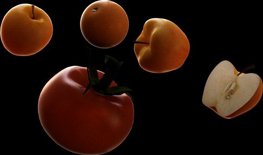 3D fruit sub surface 3D Model