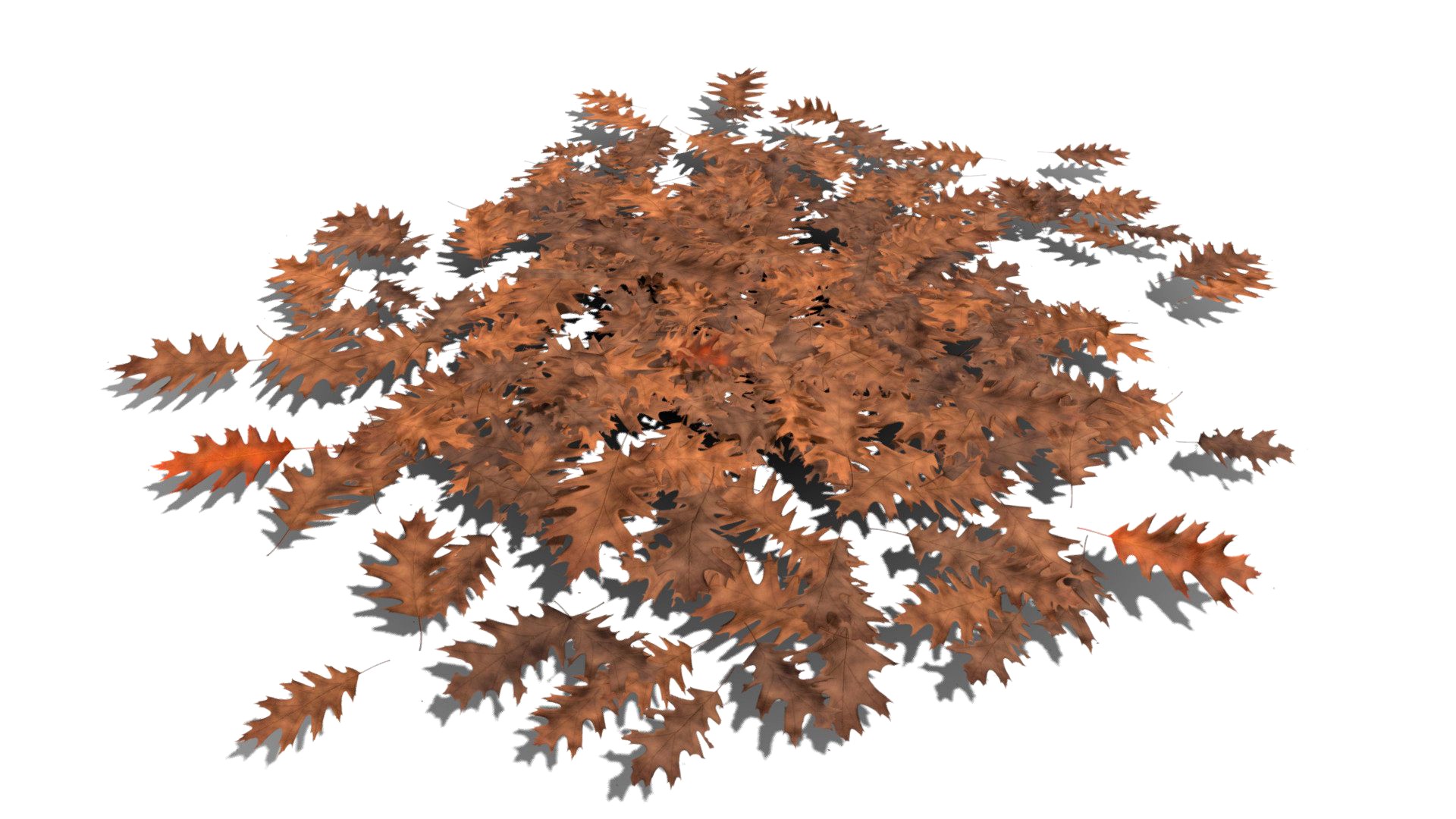 Realistic HD Red oak leaf litter (6/36)
