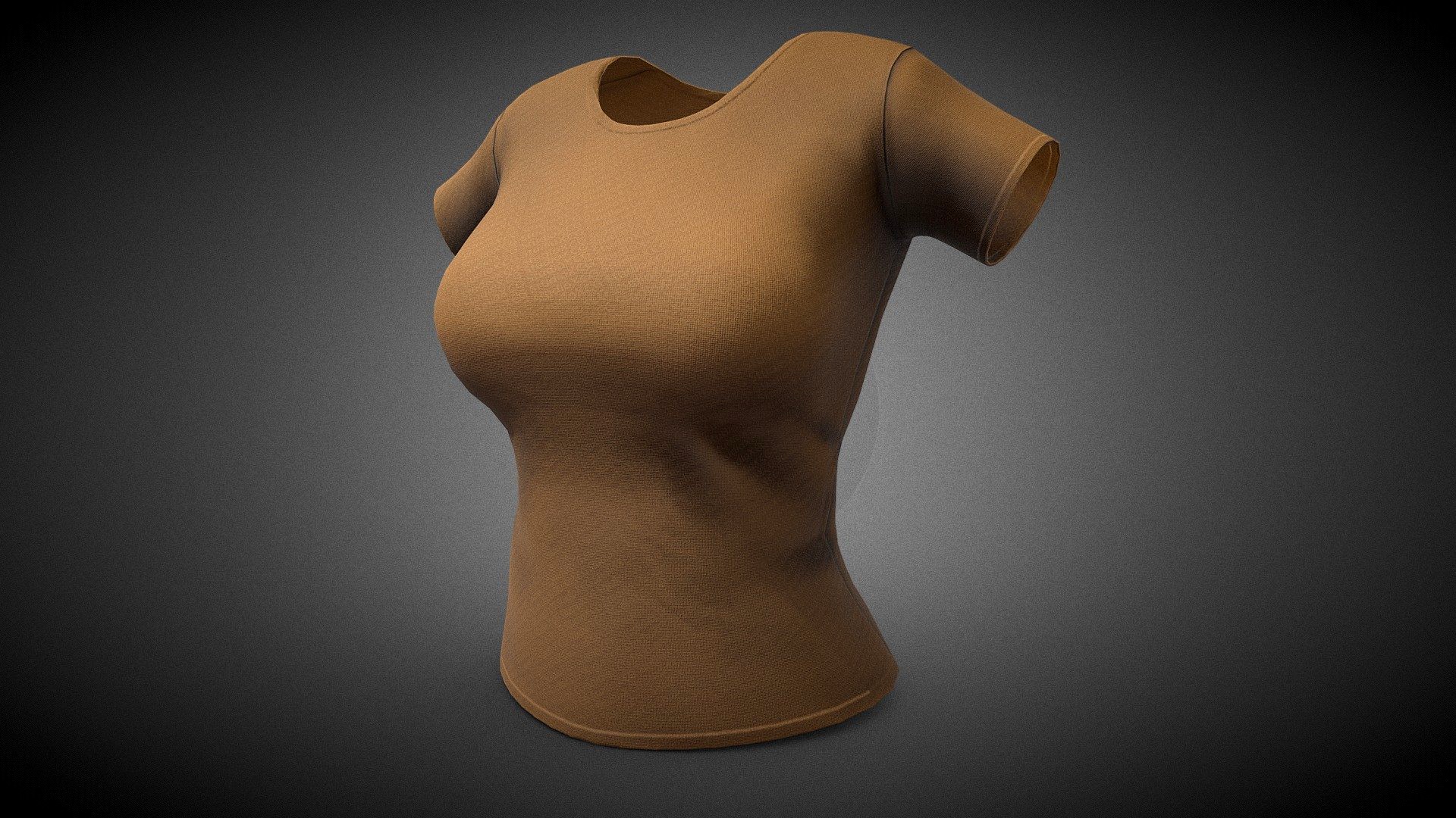 Female Brown T-Shirt Style 4