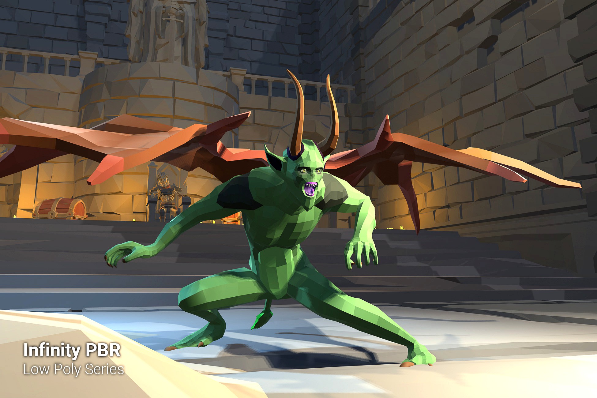 Low Poly Character - Imp - Fantasy RPG