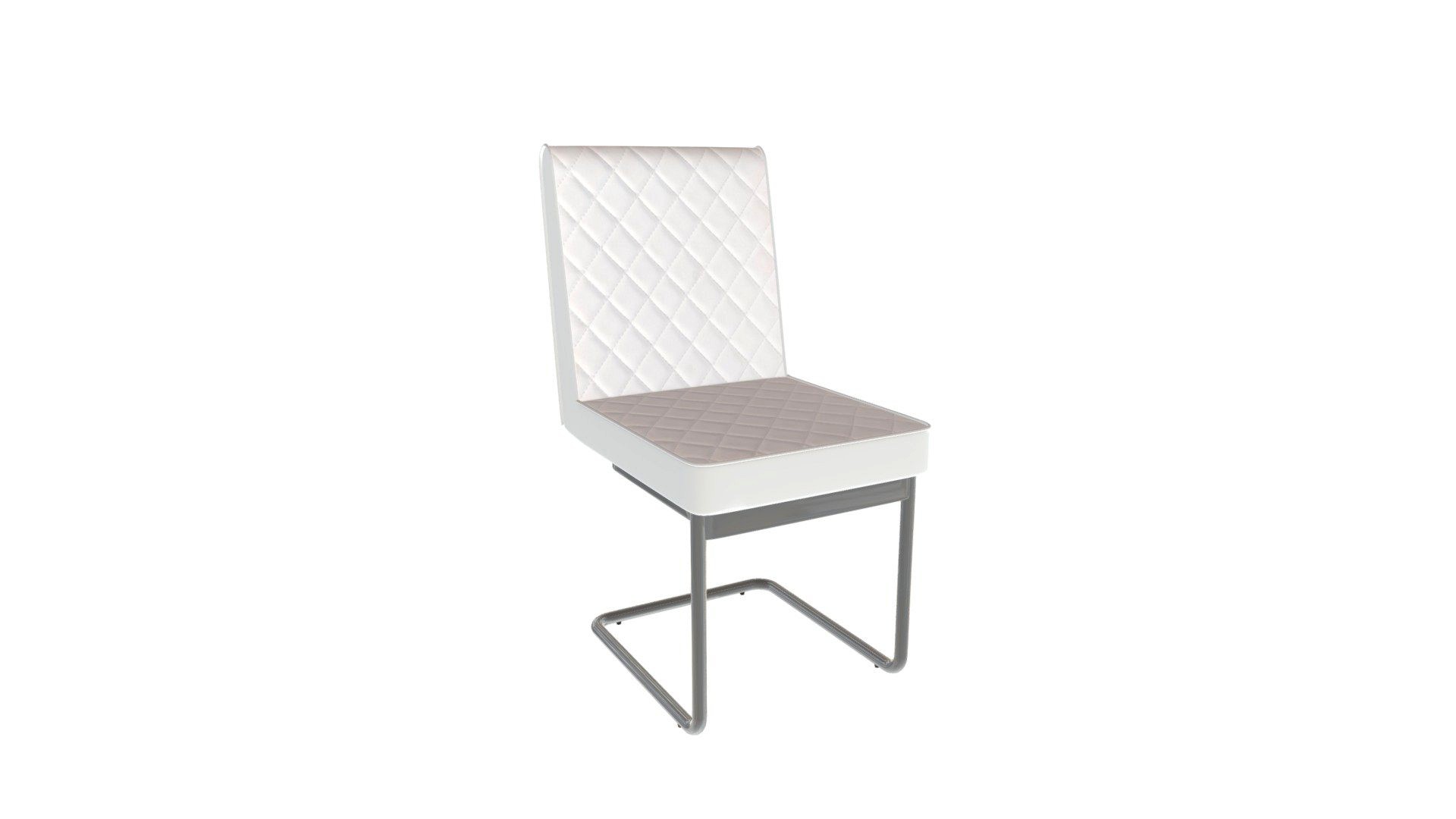 Quilt Armless Dining Chair White - 100188