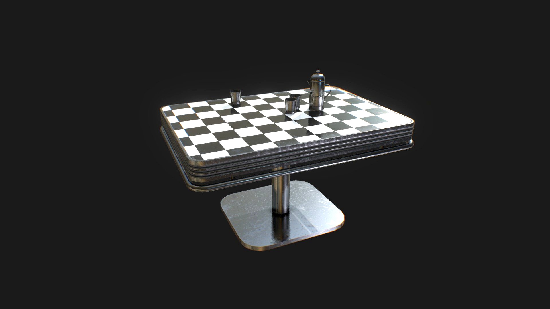 Worn Diner Table