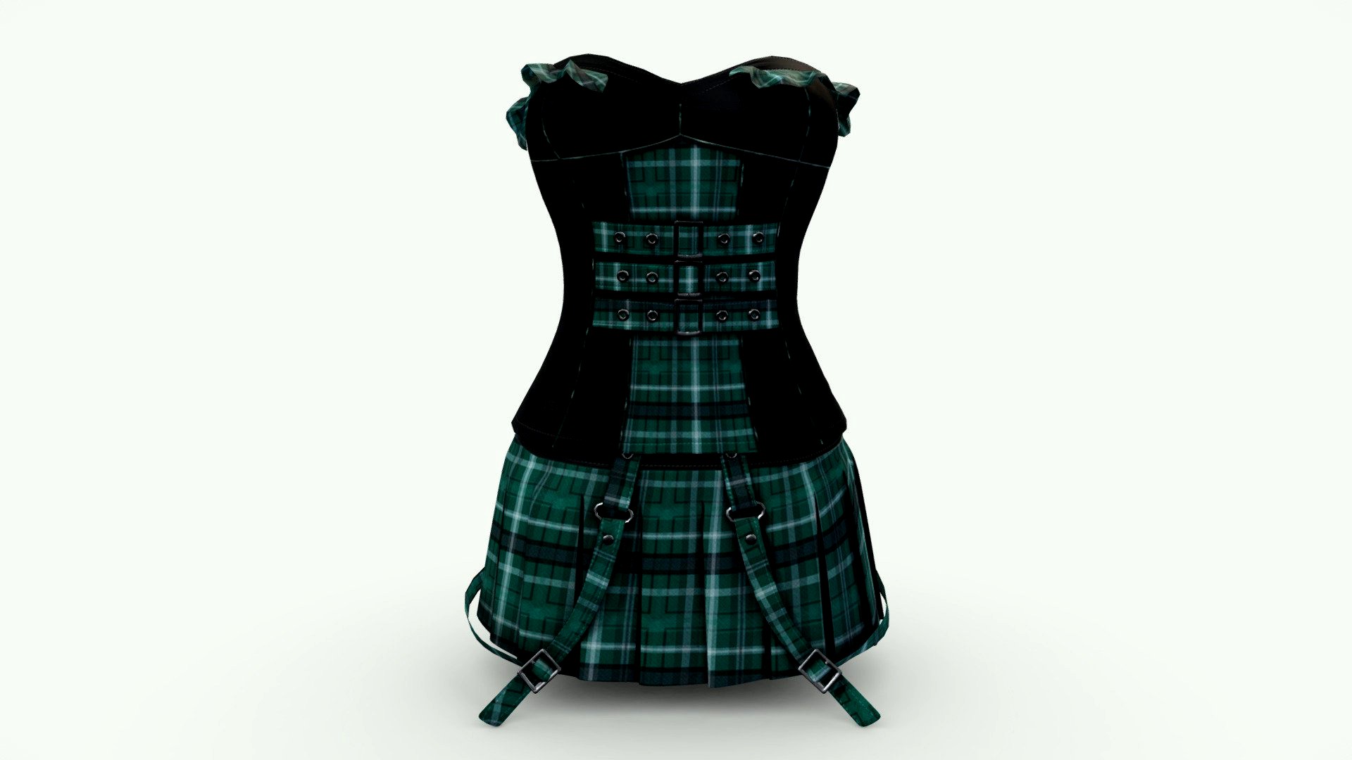 Female Strapless Punk Dress