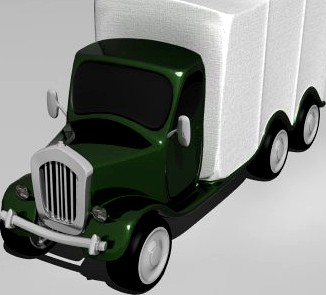 Cartoon truck 3D Model