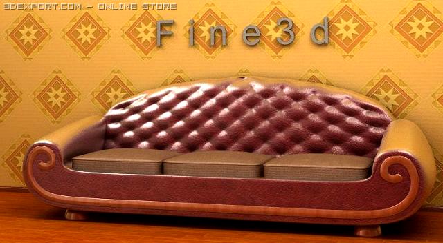 01Multiplayer sofa005 3D Model