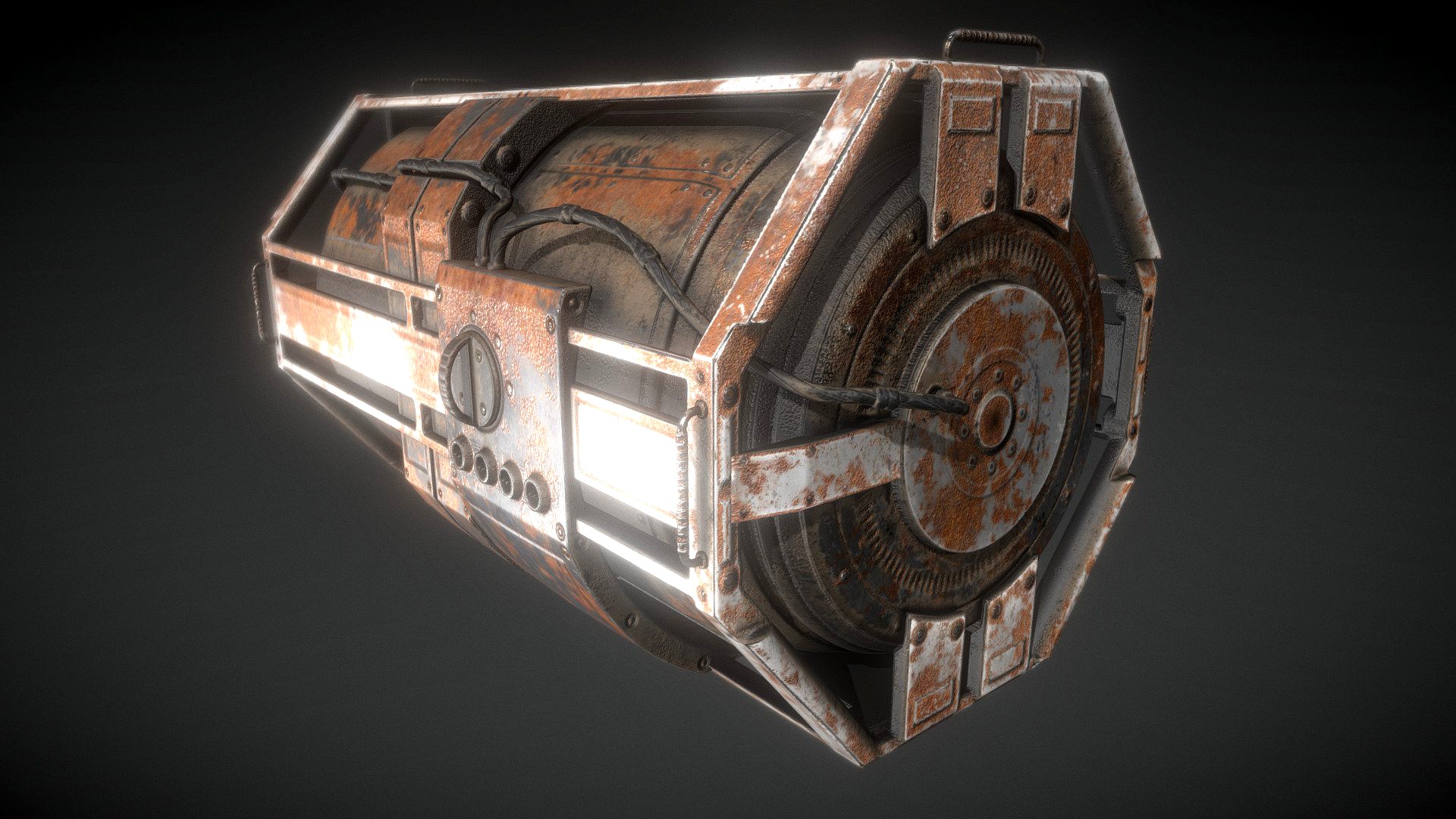 Futuristic Backup Generator Rusty Version