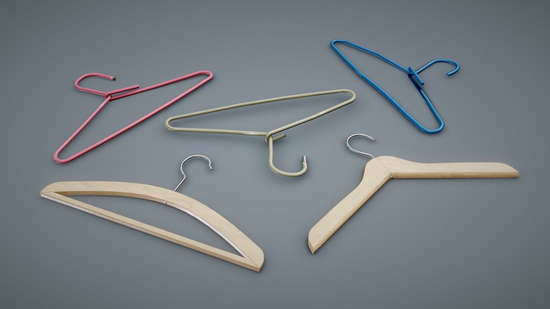 Soviet Cloth Hangers Clean and Dirty