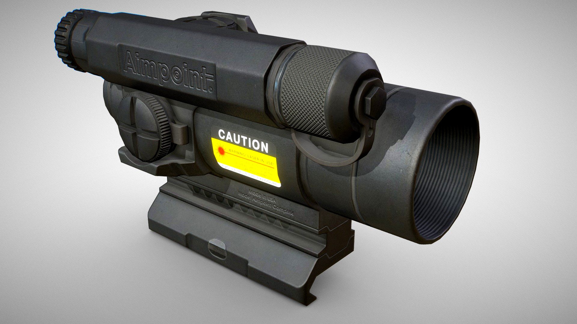 Aimpoint CompM4 - Optical Sight PBR Game Ready