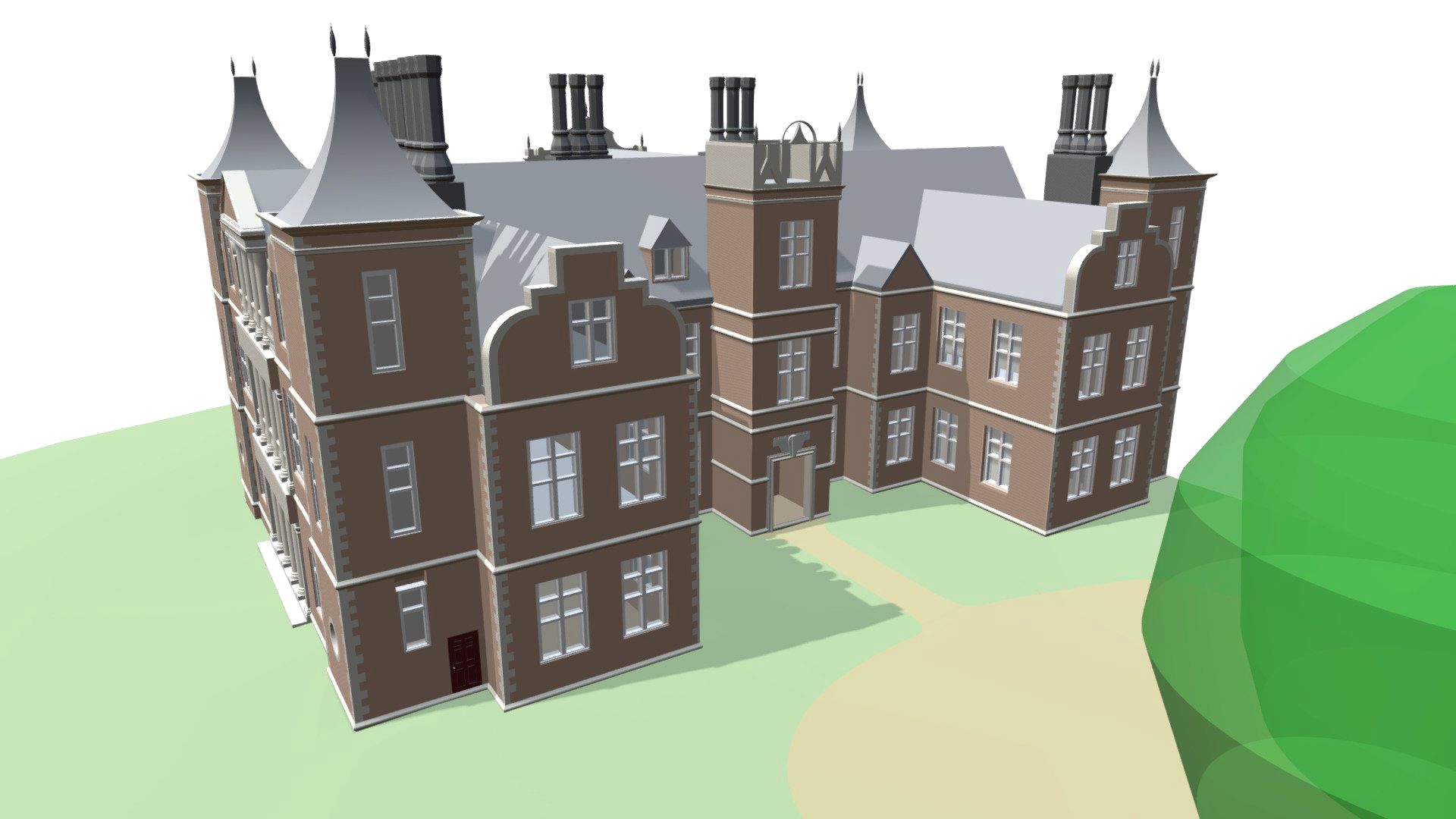 Houghton House (Heritage) - 3D Building Model