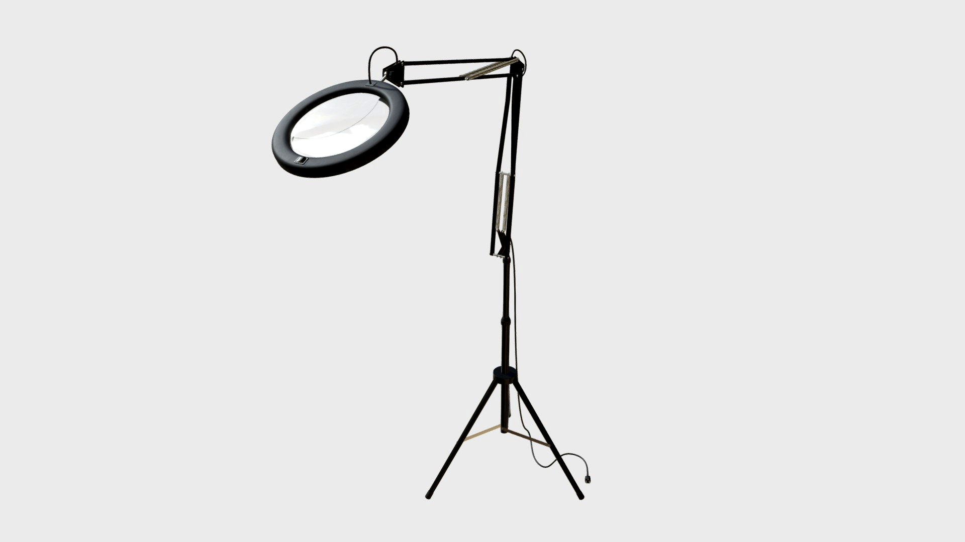 Magnifying lamp with tripod