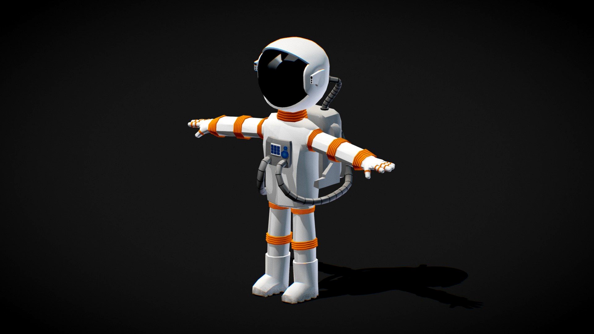 Astronaut Lowpoly (Rigged)