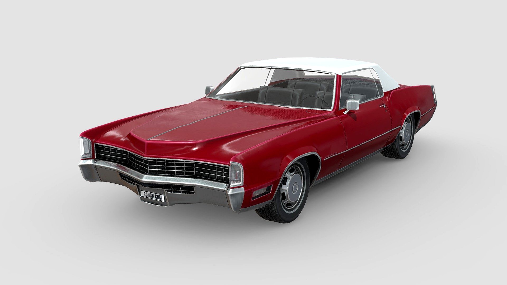 Low Poly Car - Cadillac Eldorado Fleetwood 1967