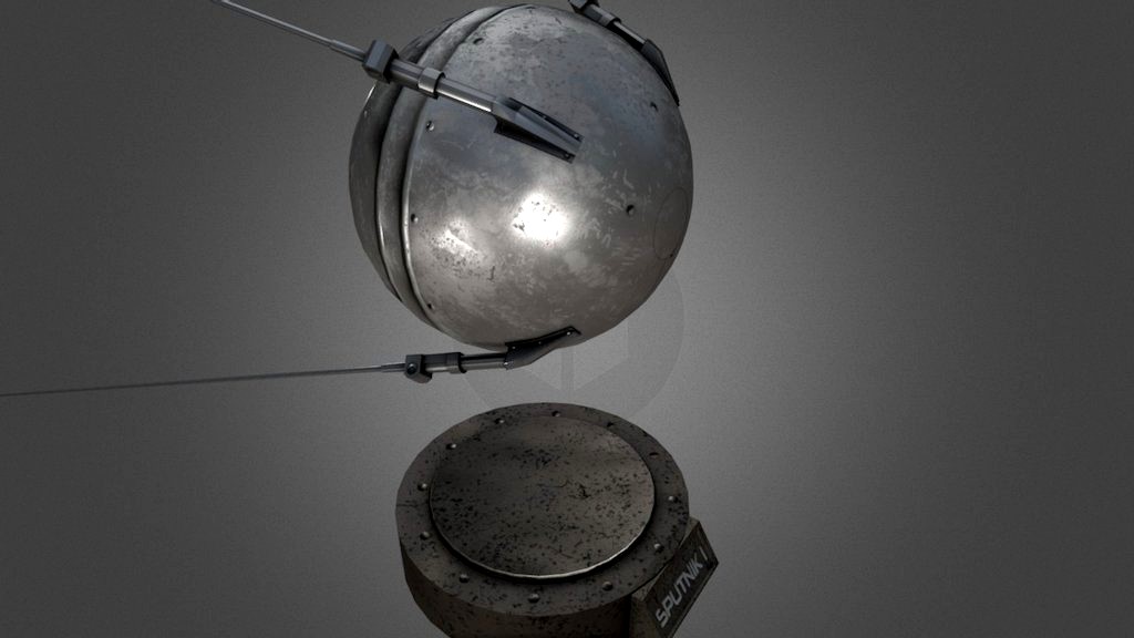 Sputnik 1 Replica, Game-Ready Model