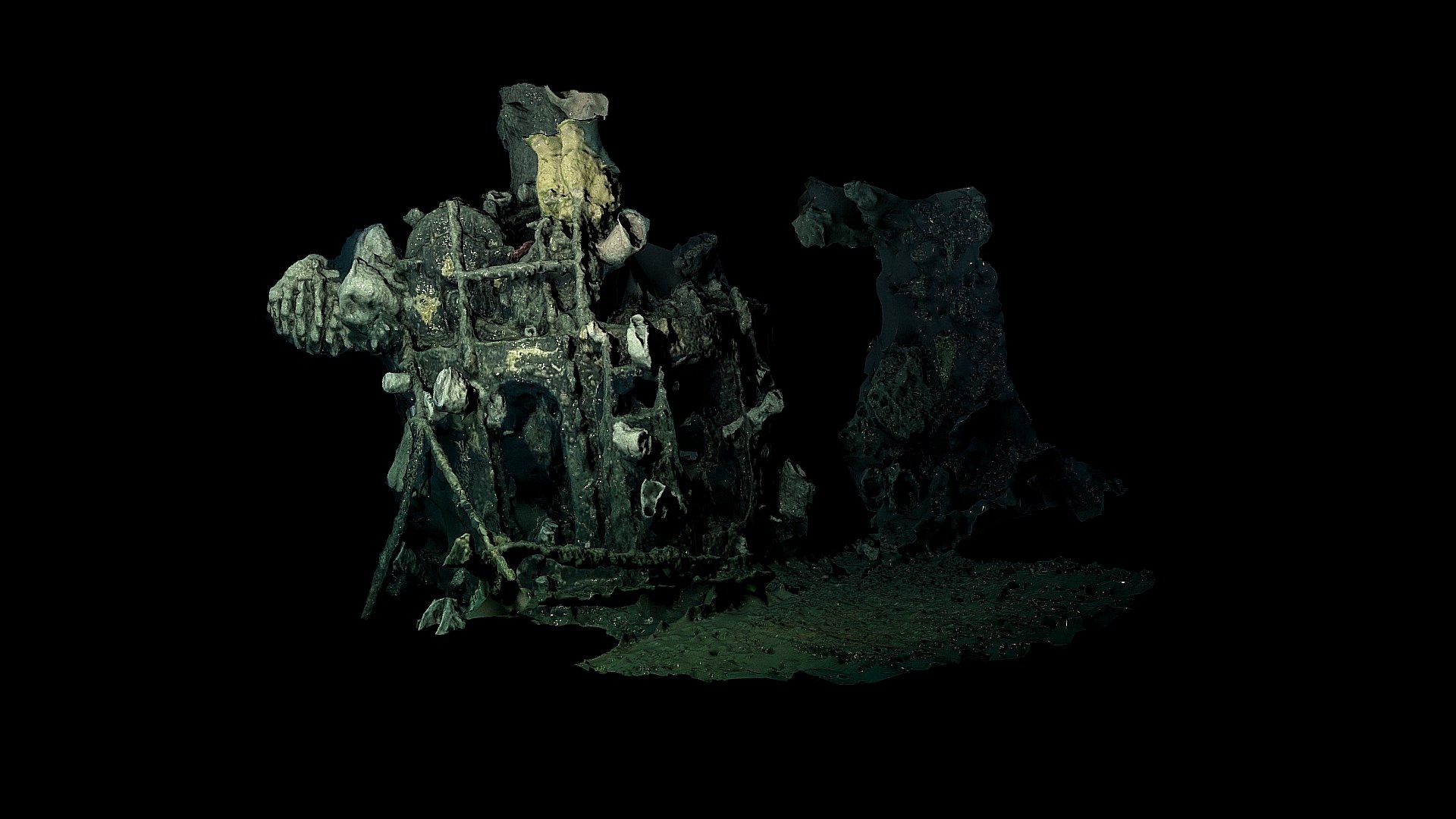 Low Poly Deep Sea Shipwreck #1