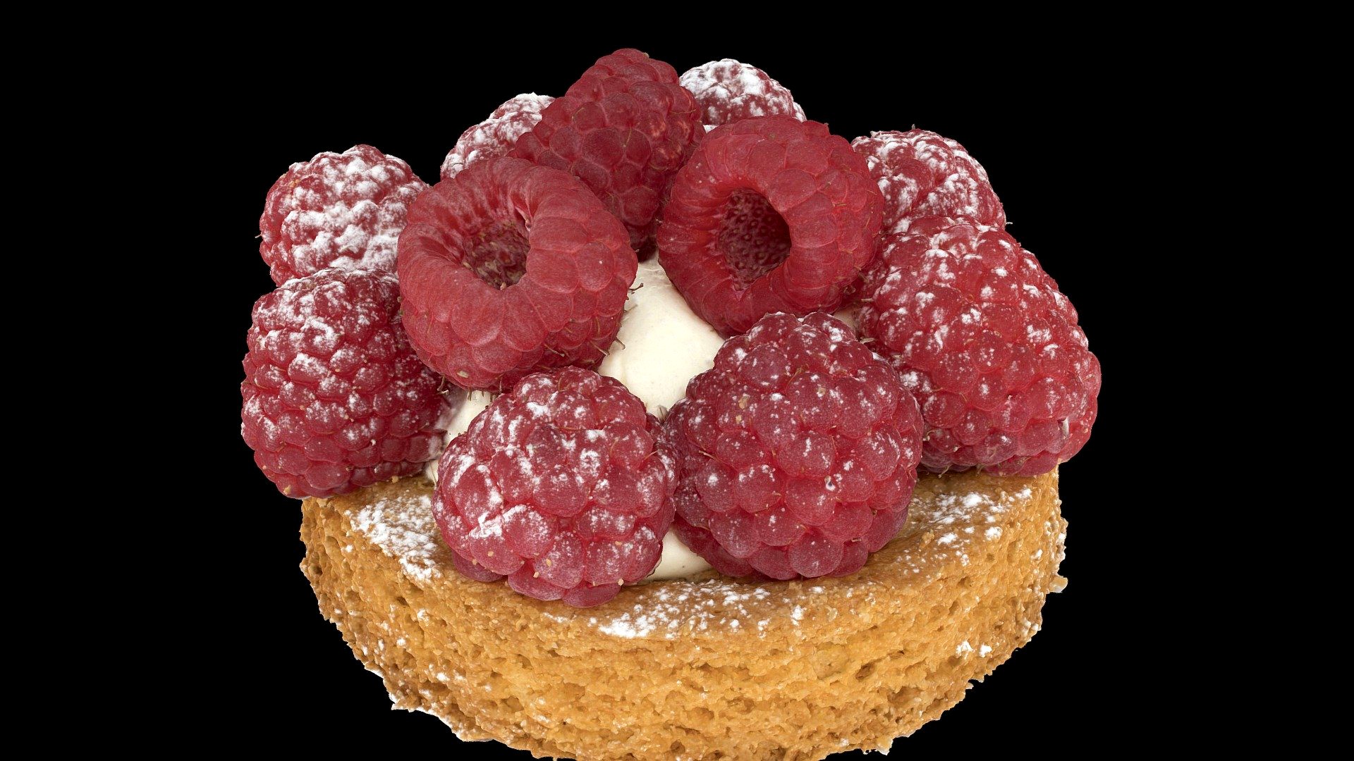 Small raspberry tart / tartelette