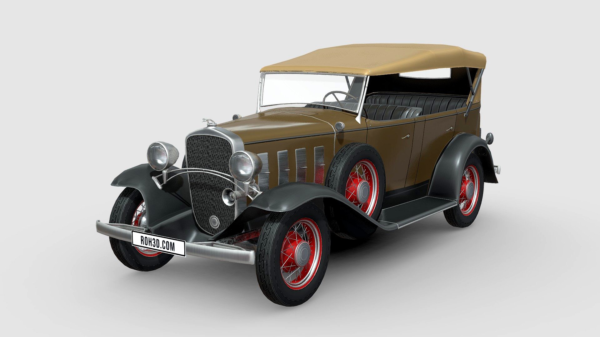 Low Poly Car - Chevrolet Confederate 1932