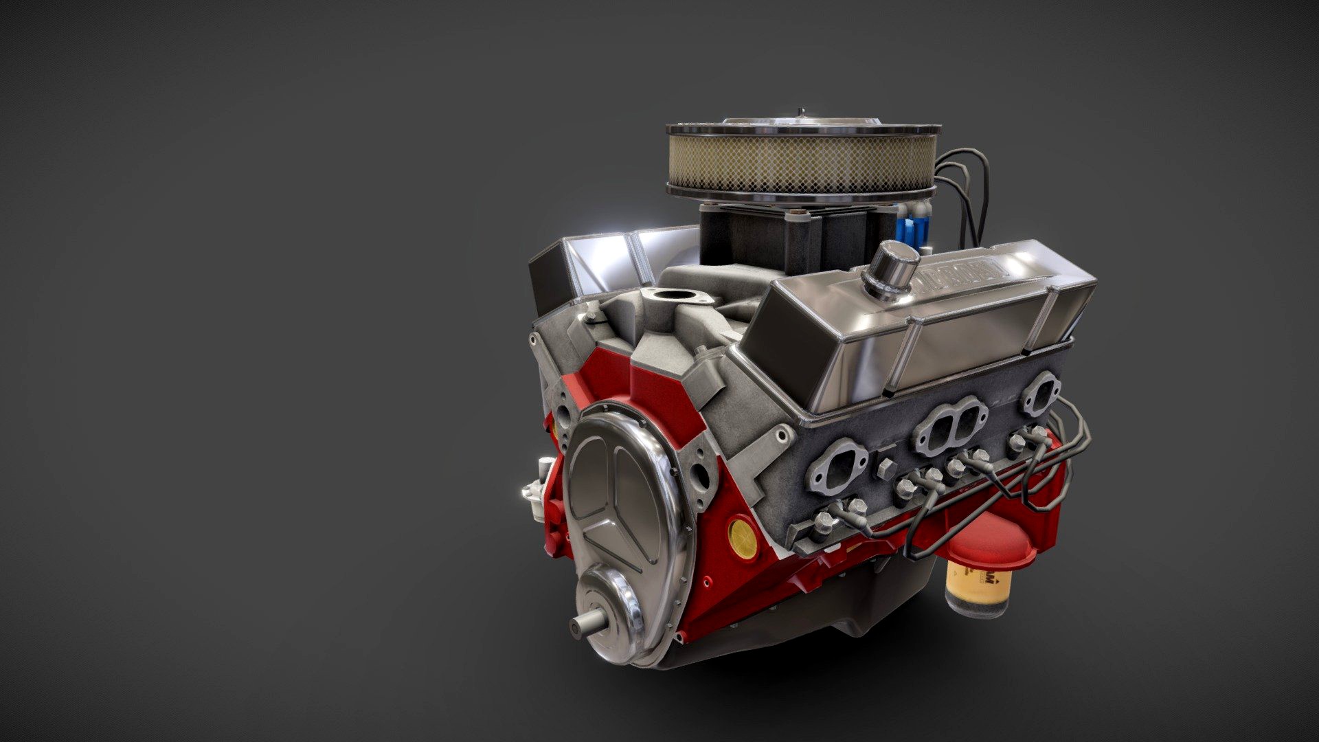 V8 Muscle Car engine