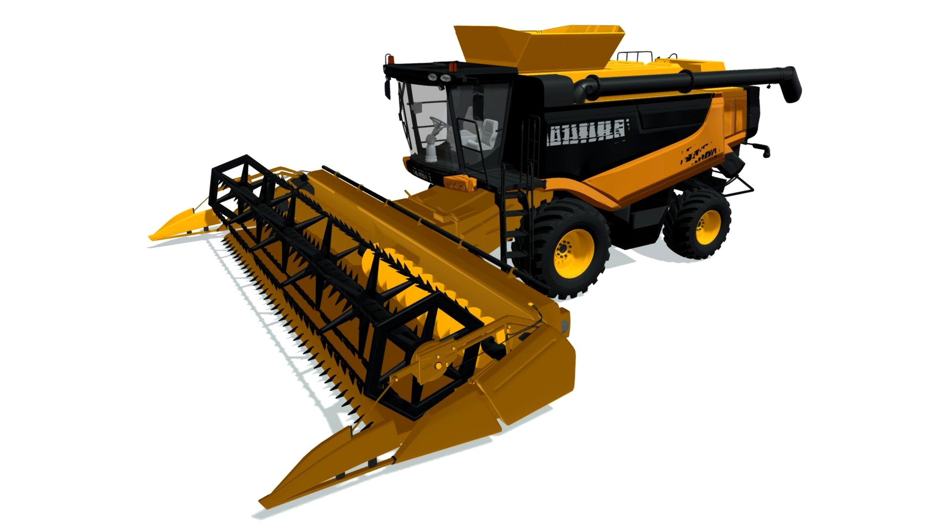 Combine Harvester Claas Lexion 3d model