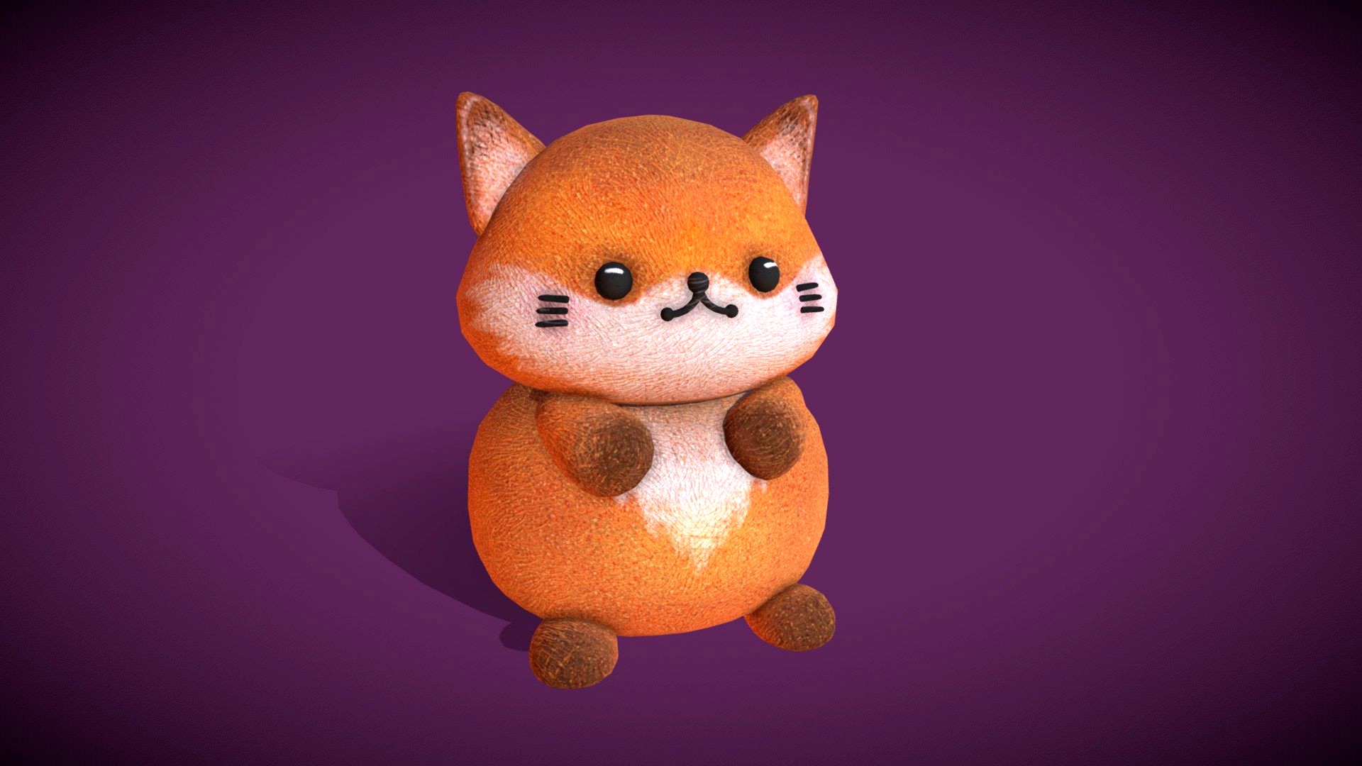 Cute Chubby Fox