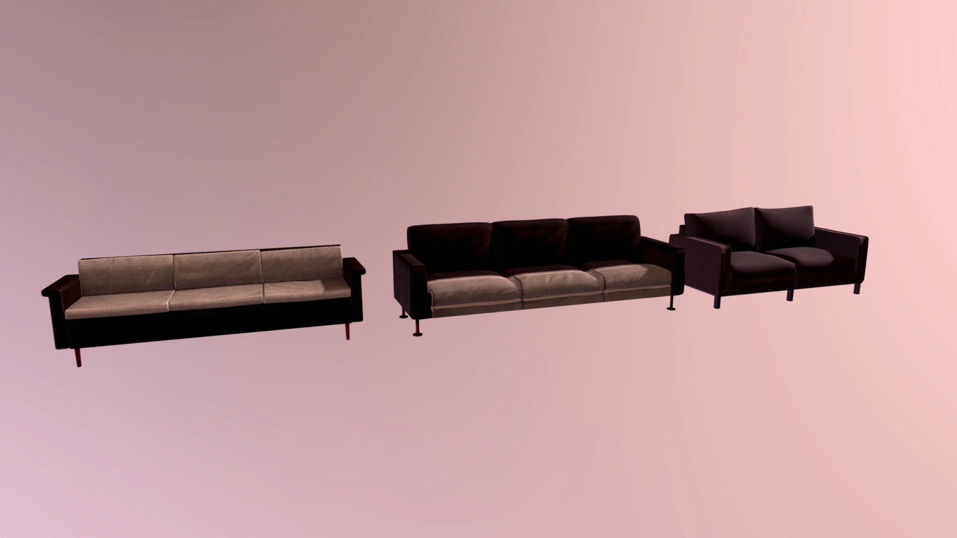 Low Poly Sofas