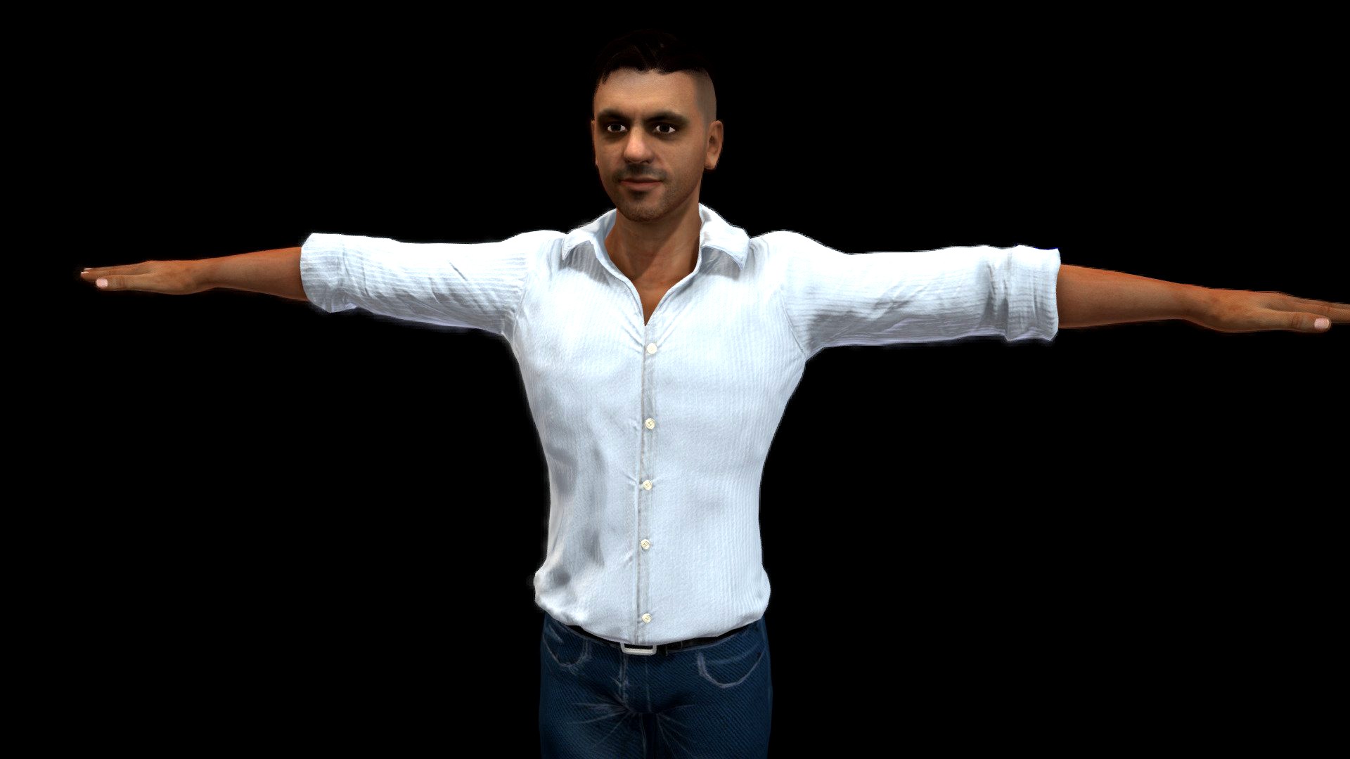 Office Man Architect ( Rigged & Blendshapes )