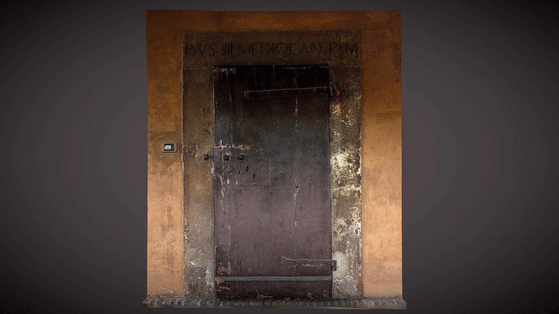 Old doors in Rome in Castel Sant’Angelo