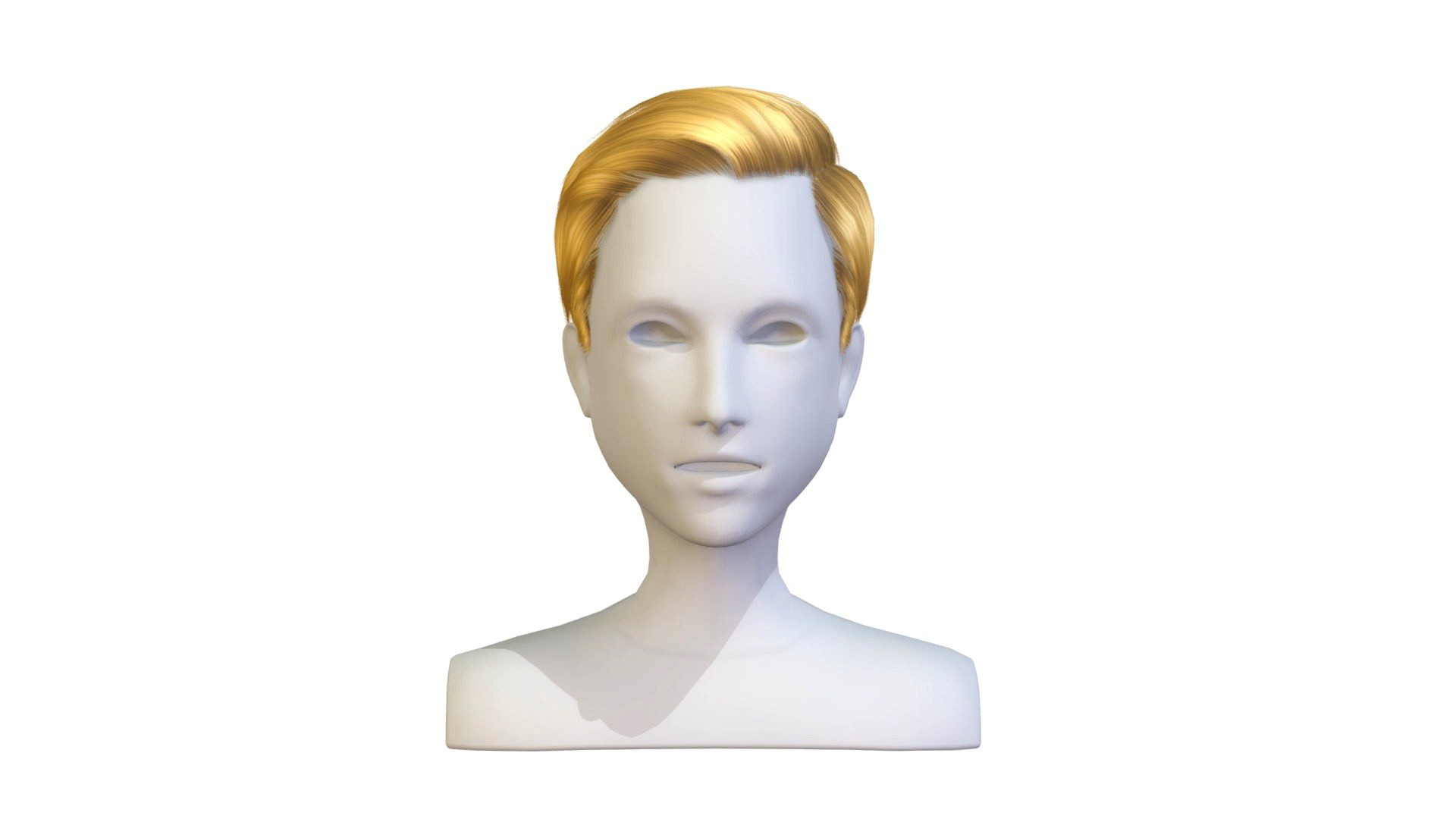 cartoon lush man 016 haircut of short lenght