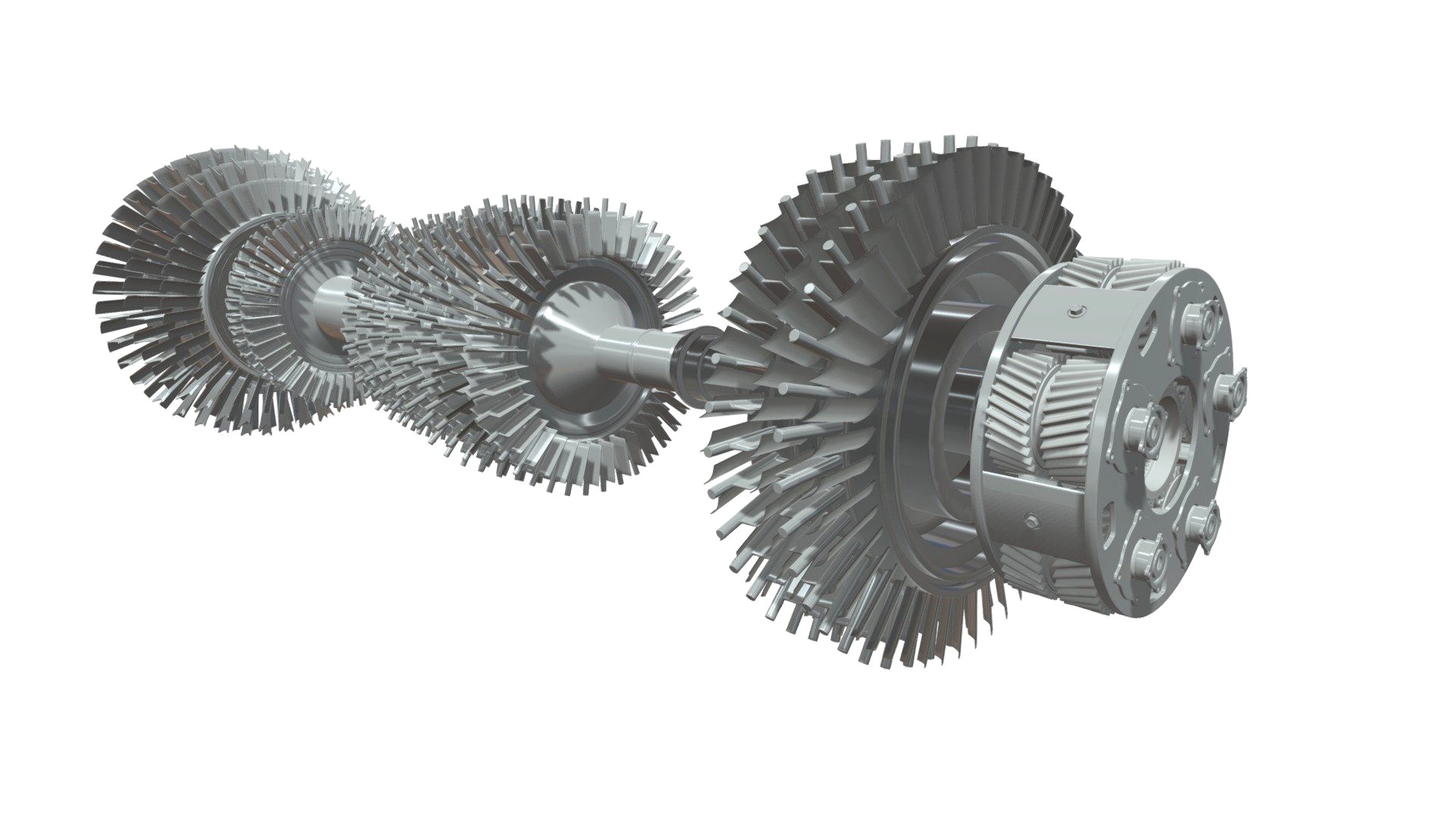 Aircraft Engine Turbine 3d model