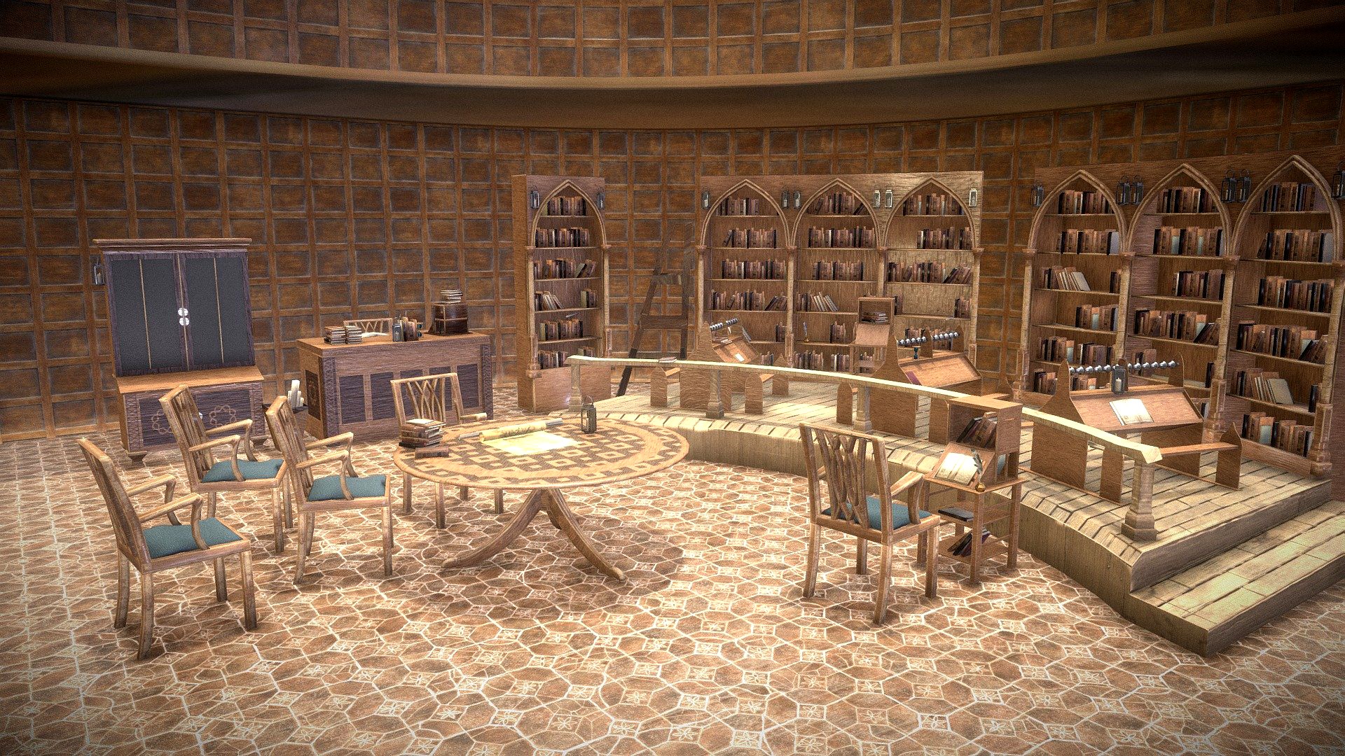 Medieval Library Model Pack Tortilla