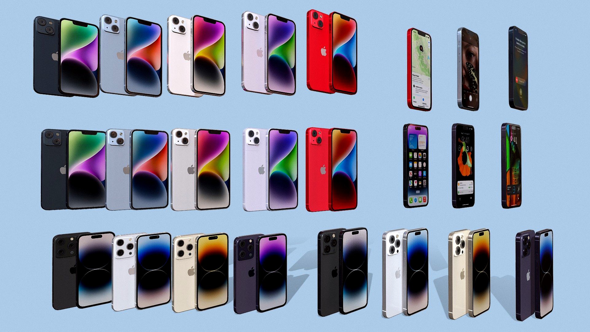 Apple iphone 14 All versions and all colors