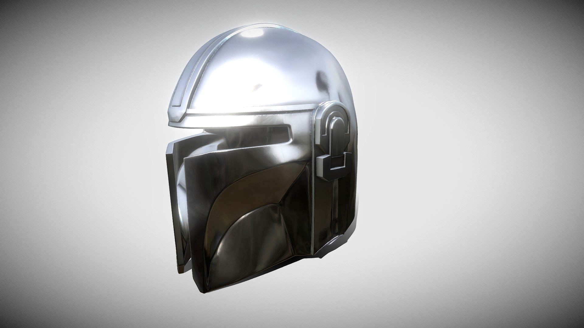 Din Djarin The Mandalorian Helmet Replica 3d model