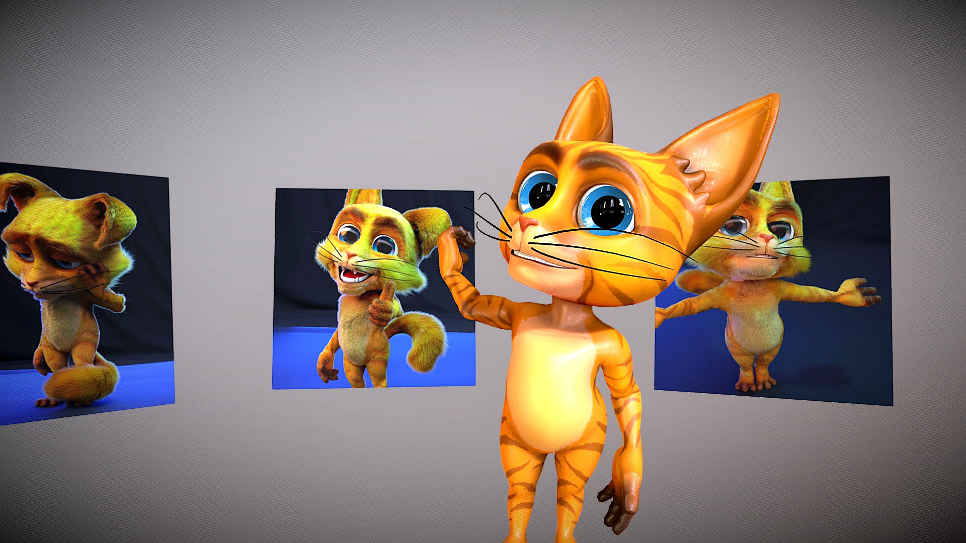 Die Katze Cat Cartoon Character Mascot
