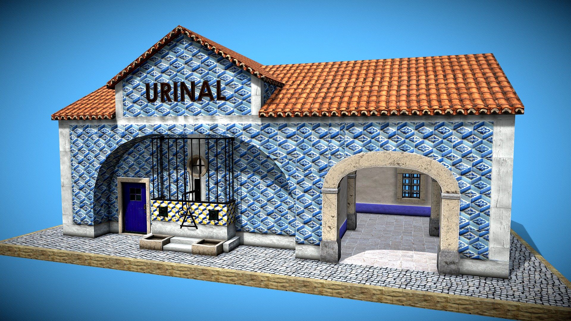 Municipal Urinal Complete