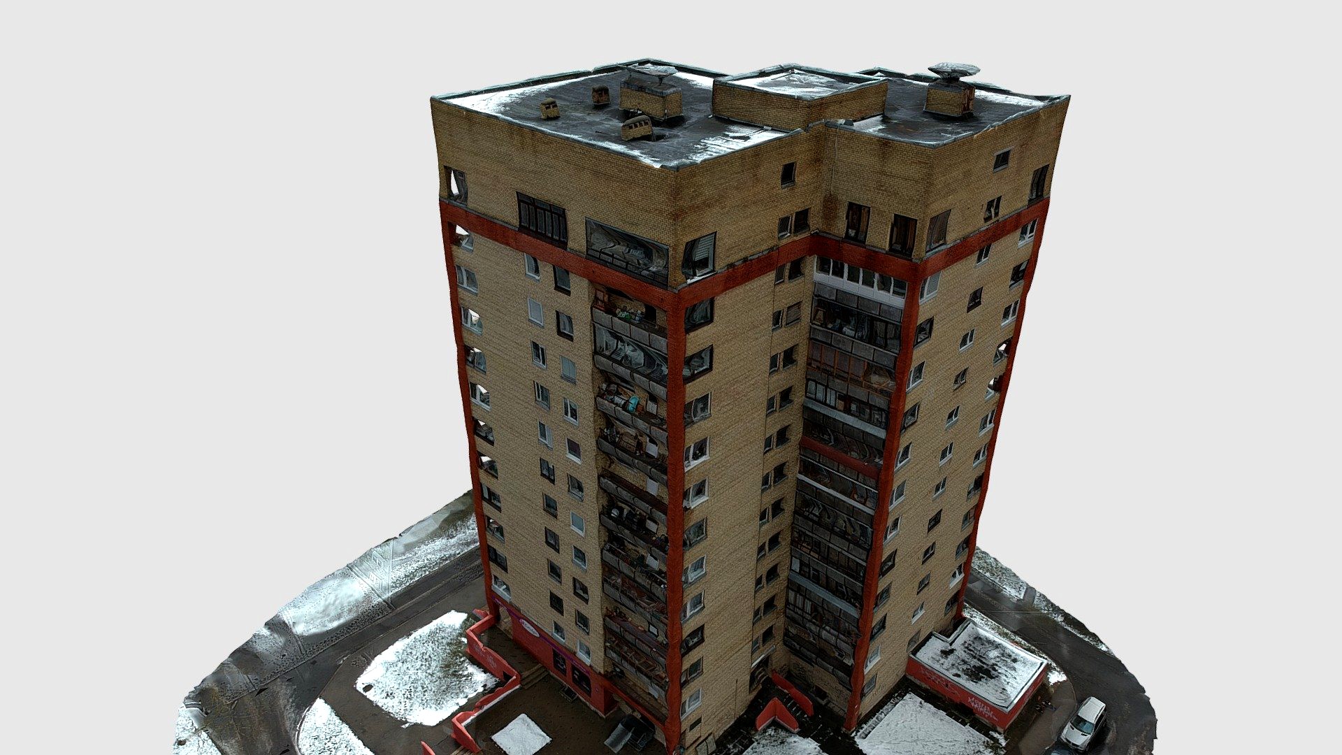 16-story building