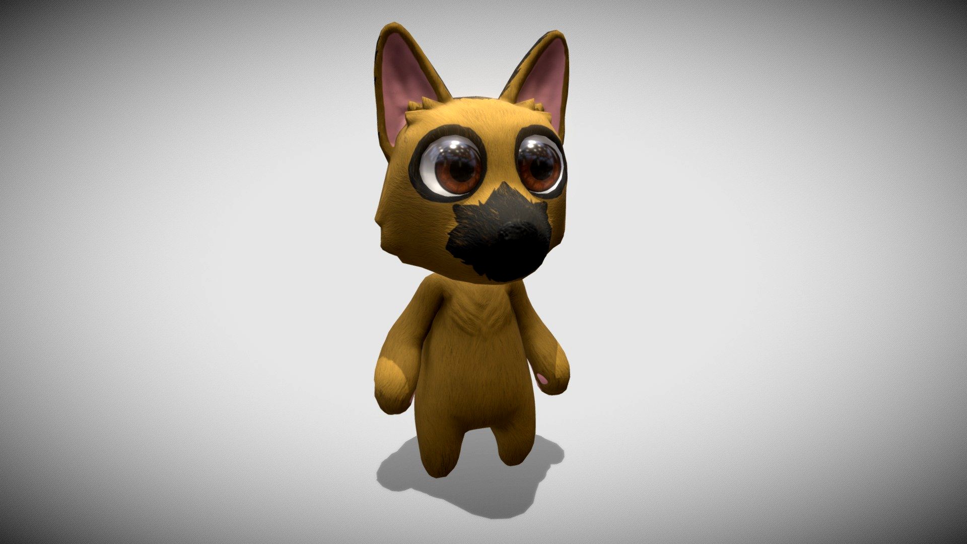 Chibi German Shepherd Dog