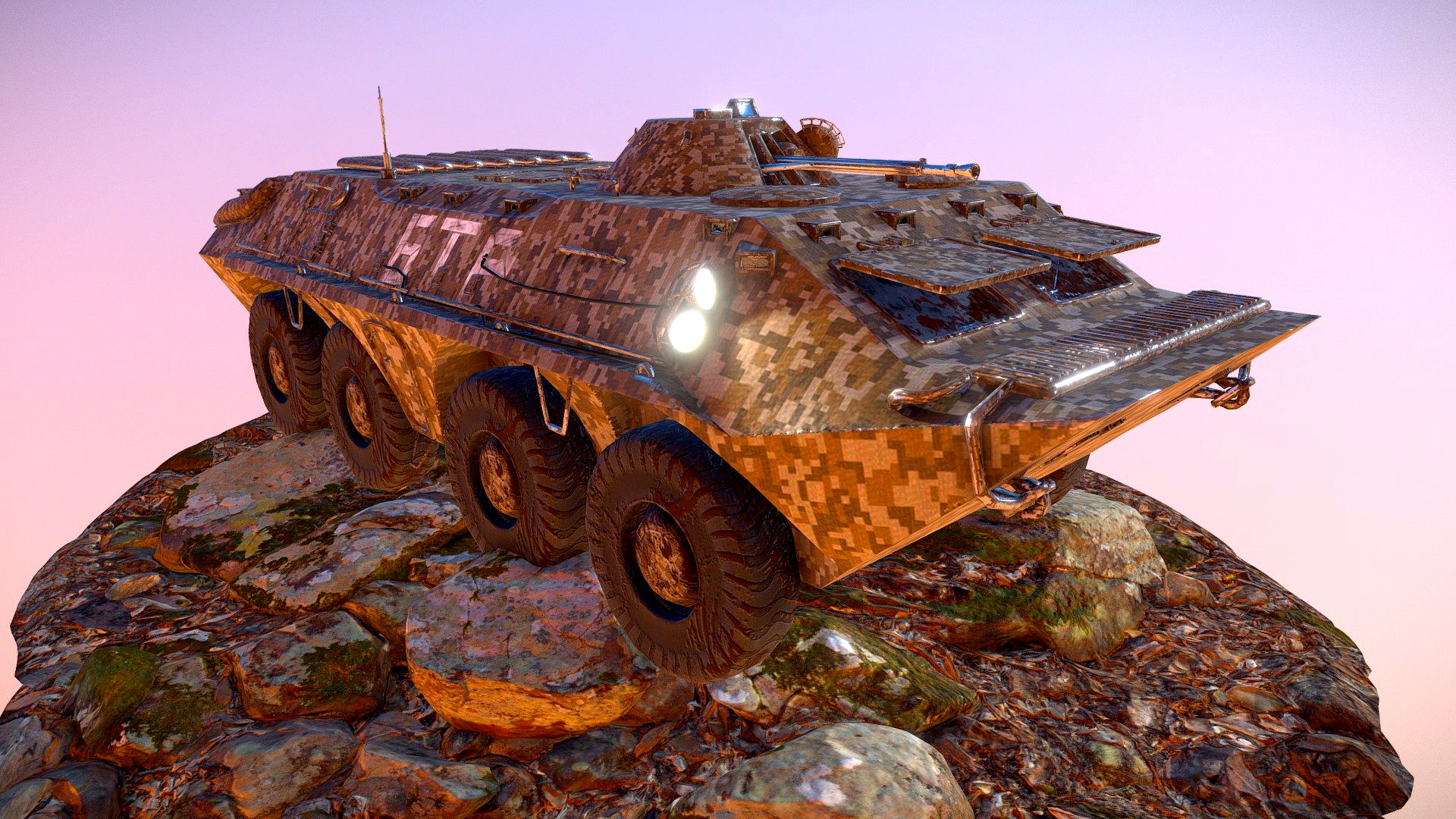 BTR 70 Desert Camo