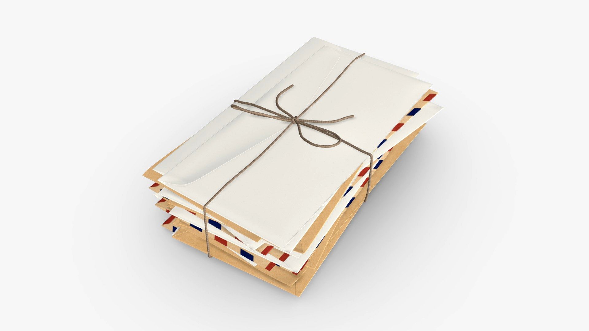 Envelope stack tied up