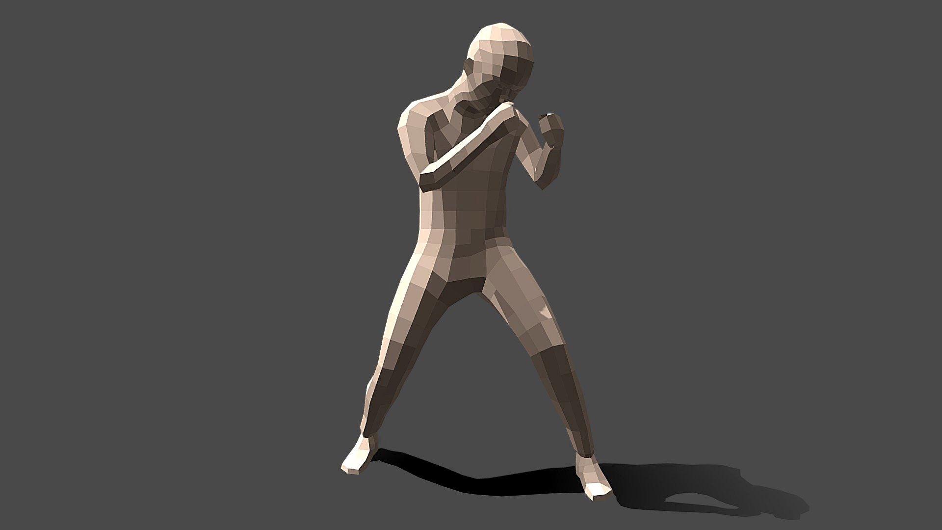 Low Poly Boxing Kid