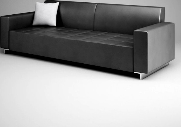 CGAxis Graphite Sofa 12 3D Model