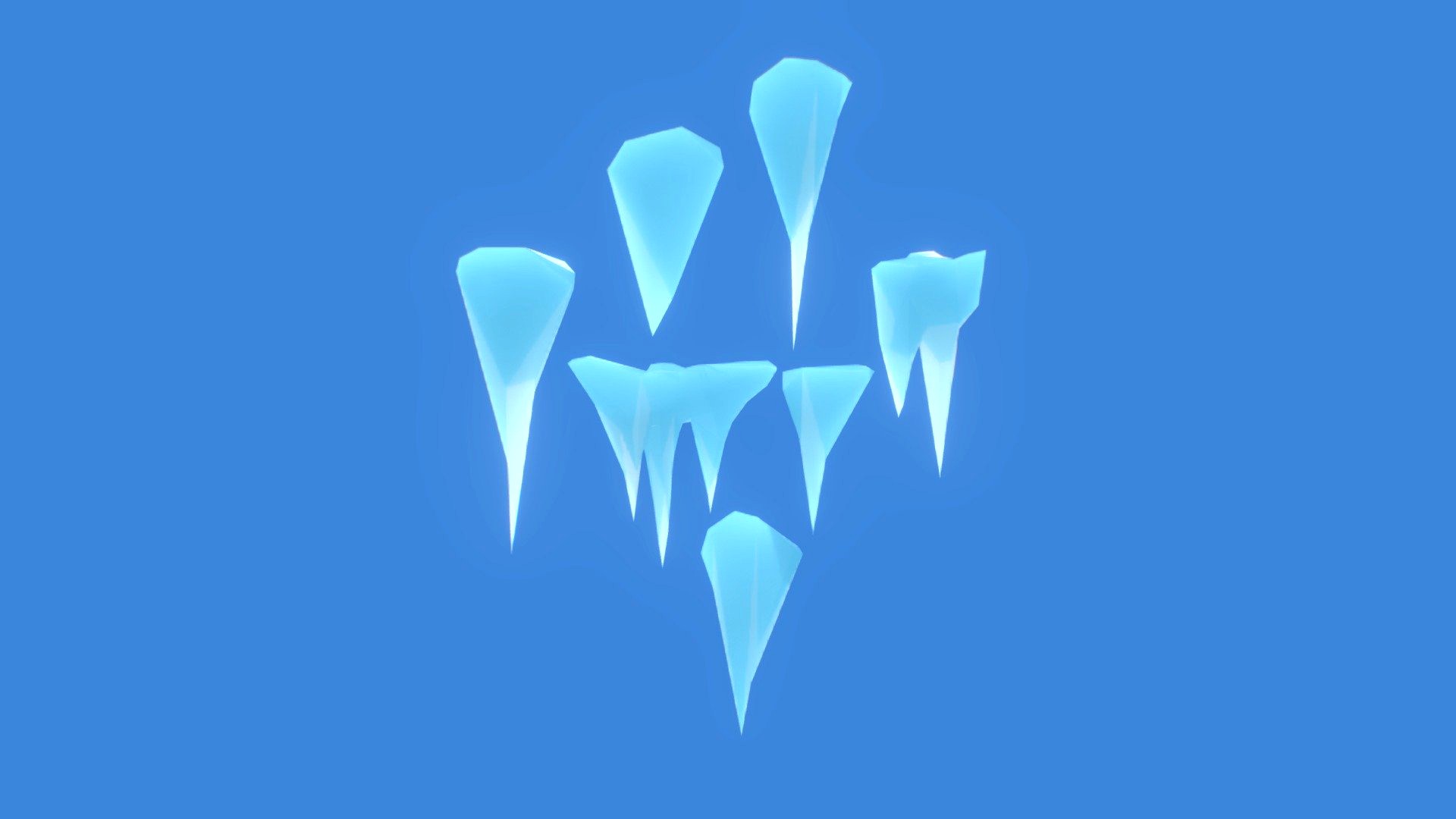 Low Poly Icicles